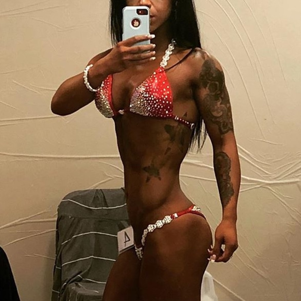 Npc red competition bikini